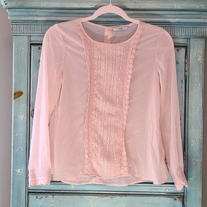 NWOT Girls Mayoral Baby Pink dressy top size 14